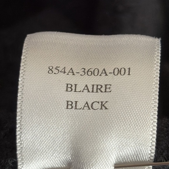 Rails Blaire Mock Neck Brushed Fleece Crop Sweatshirt in Black - Size Medium - Picture 7 of 9